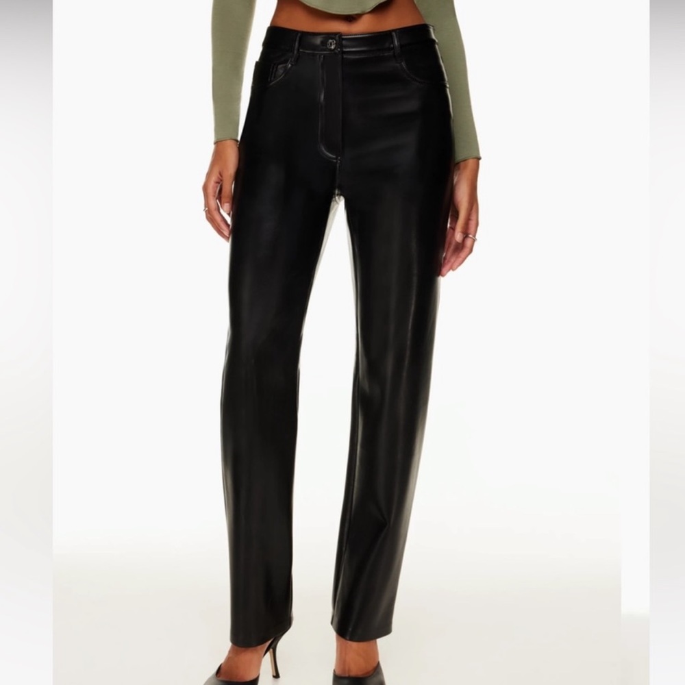 Aritzia Wilfred Melina Leather Pants